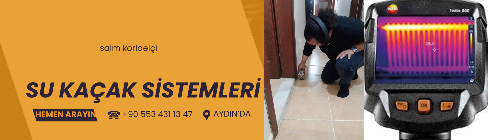 temizsukacagi termal kamera dinleme cihazı kaçak tespit